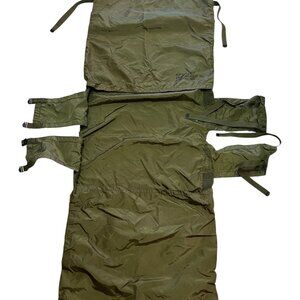 Vintage US Army Folding Field Bed Cover Green Nylon Hospital Bed 1985 Military T